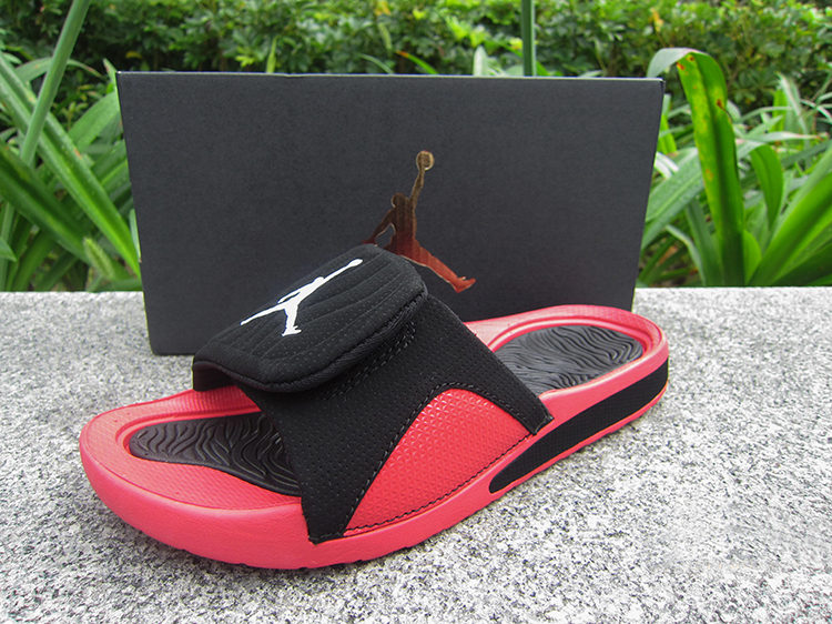 Women Jordan Hydro V Retro Black Red - Click Image to Close